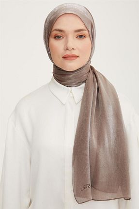 شال قهوه ای زنانه پنبه پلی استر Armine - کد 660374190