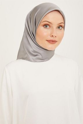 روسری طوسی ساتن Armine - کد 759516449