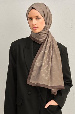 شال قهوه ای زنانه پلی استر Armine - کد 808469519