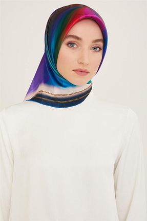 روسری سفید کرپ ساتن ابریشم Armine - کد 808179011