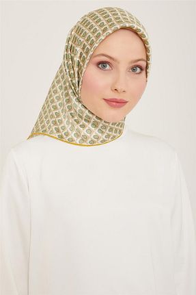 روسری سبز کرپ ساتن ابریشم Armine - کد 805733529