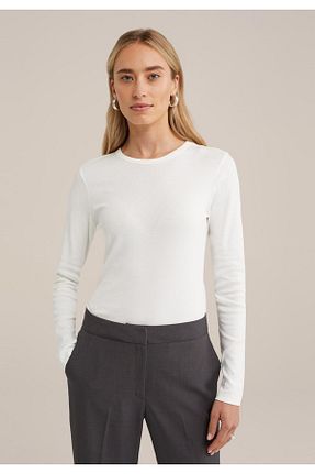 بادی سفید زنانه یقه دوچرخه Butik - کد 867474765