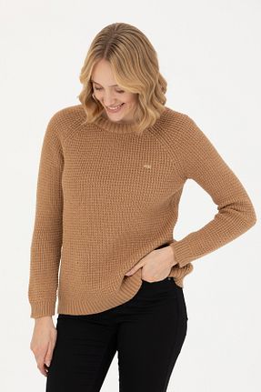پلیور بژ زنانه ساده U.S. Polo Assn. - کد 771771398