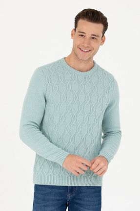 پلیور سبز مردانه ساده U.S. Polo Assn. - کد 839339493