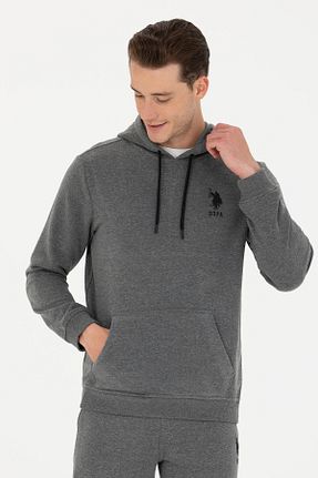 سوئیشرت طوسی مردانه ساده U.S. Polo Assn. - کد 839172586