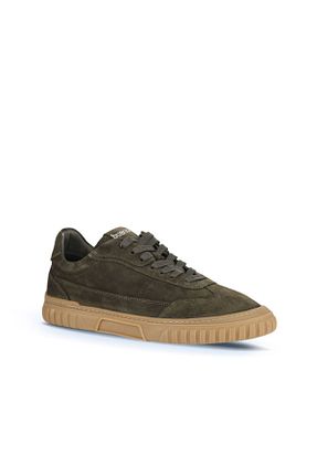کفش اسنیکر خاکی مردانه چرم اصل Bueno Shoes - کد 867542031