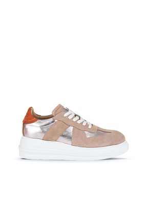 کفش اسنیکر صورتی زنانه چرم اصل Bueno Shoes - کد 867542051
