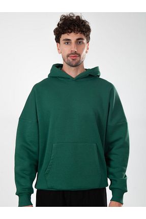 سوئیشرت سبز مردانه ساده Coredra - کد 867550040