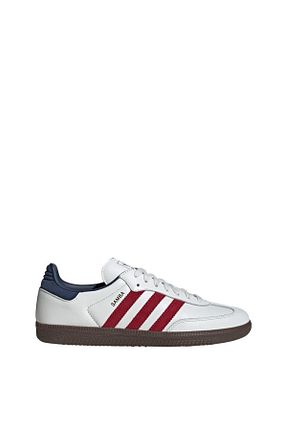 کفش اسنیکر سفید مردانه چرم مصنوعی adidas - کد 838684652
