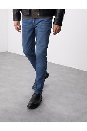 شلوار جین سرمه ای مردانه پاچه تنگ Marks & Spencer - کد 867555647