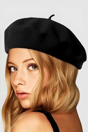 کلاه مشکی زنانه نمد Uniquetrenders - کد 867562723