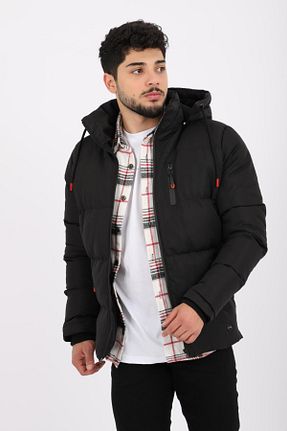کاپشن مشکی مردانه اسلیم فیت Stilkombin - کد 335067220