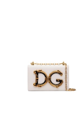 کیف دوشی سفید زنانه چرم خالص Dolce&Gabbana - کد 867564225