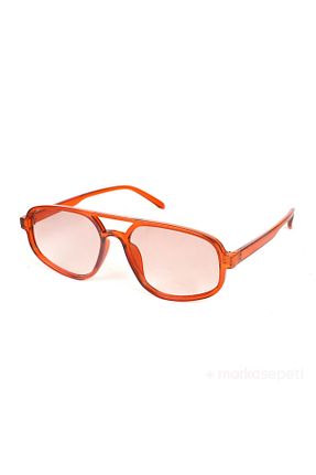 عینک آفتابی نارنجی زنانه UV400 Markasepeti - کد 867566141