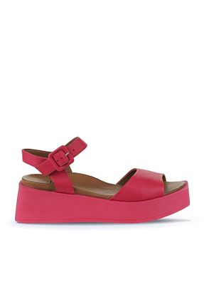 صندل صورتی زنانه پاشنه پر Bueno Shoes - کد 774837369