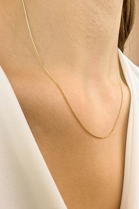 گردنبند طلا زرد مردانه 14 عیار KRAFTIVA JEWELRY - کد 839702704