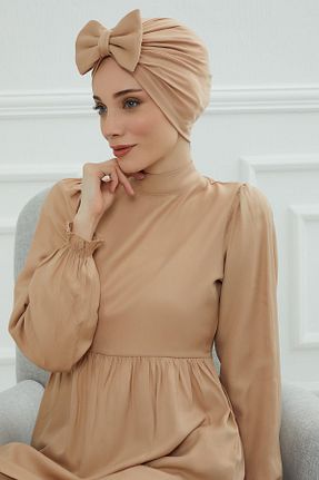 کلاه شنای حجاب قهوه ای زنانه Aisha