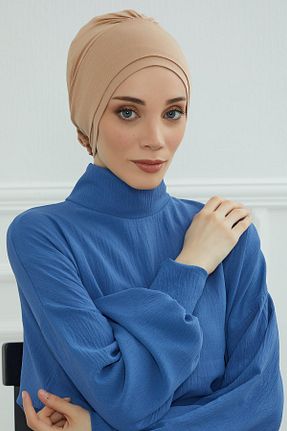 کلاه شنای حجاب قهوه ای زنانه Aisha
