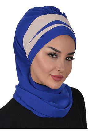 شال سرمه ای زنانه شیفون Ayşe Tasarım - کد 62750180