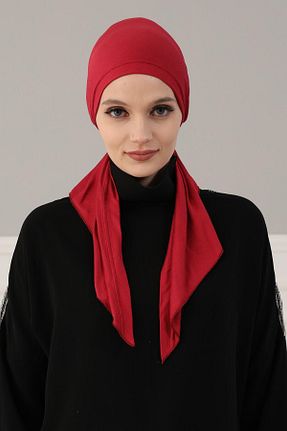 کلاه شنای حجاب زرشکی زنانه Aisha