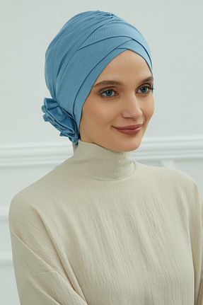 کلاه شنای حجاب آبی زنانه Aisha