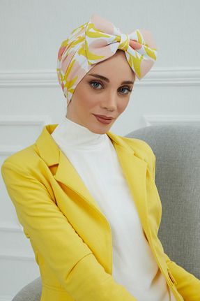 کلاه شنای حجاب زرد زنانه Aisha