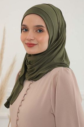 شال خاکی زنانه ویسکون Aisha