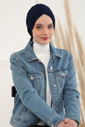 کلاه شنای حجاب سرمه ای زنانه Aisha