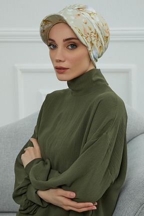 کلاه شنای حجاب بژ زنانه Aisha