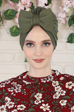 کلاه شنای حجاب خاکی زنانه Aisha