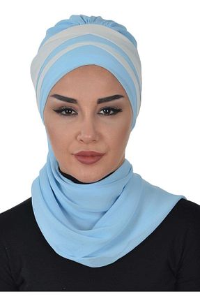 شال آبی زنانه شیفون Ayşe Tasarım - کد 62680051