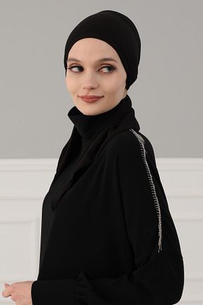 کلاه شنای حجاب مشکی زنانه Aisha