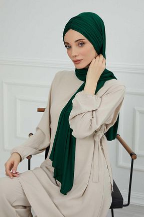 شال سبز زنانه ویسکون Aisha
