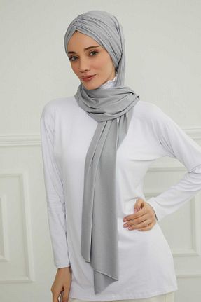 شال طوسی زنانه ویسکون Aisha