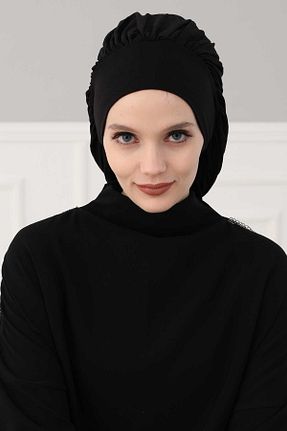 کلاه شنای حجاب مشکی زنانه Aisha