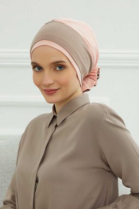 کلاه شنای حجاب قهوه ای زنانه Aisha