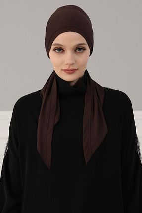 کلاه شنای حجاب قهوه ای زنانه Aisha