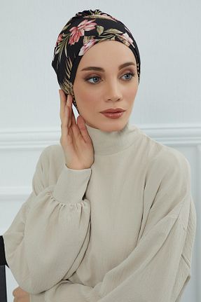 کلاه شنای حجاب مشکی زنانه Aisha