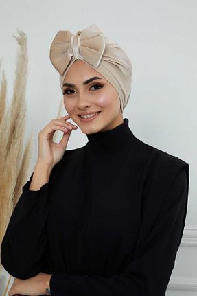 کلاه شنای حجاب بژ زنانه Ayşe Tasarım - کد 775427382