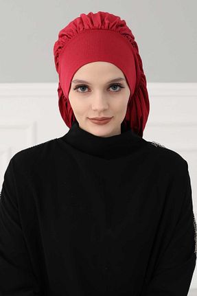 کلاه شنای حجاب زرشکی زنانه Aisha
