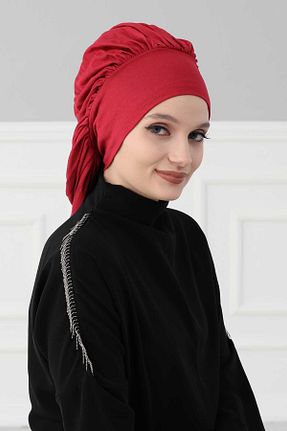 کلاه شنای حجاب زرشکی زنانه Aisha