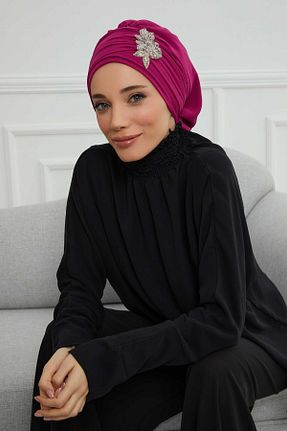 شال صورتی زنانه شیفون Aisha