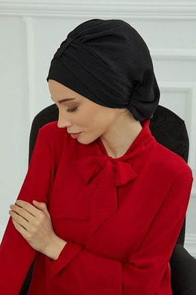 شال مشکی زنانه پنبه پلی استر Aisha
