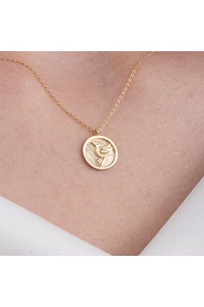 گردنبند نقره زرد زنانه 925 عیار FasekGold - کد 860208956
