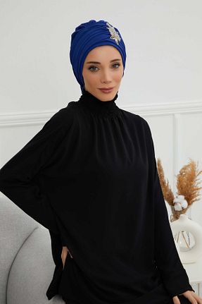 شال سرمه ای زنانه شیفون Aisha