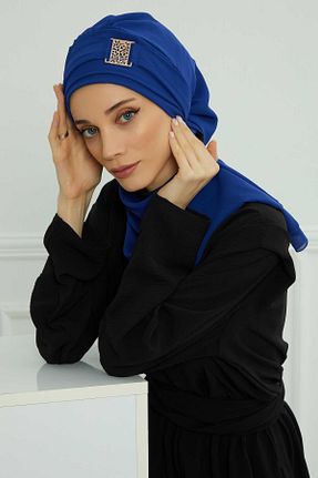 شال سرمه ای زنانه شیفون Aisha