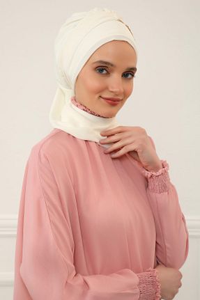 شال بژ زنانه شیفون Aisha