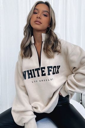 سوئیشرت بژ زنانه چاپی Madmext - کد 162459184