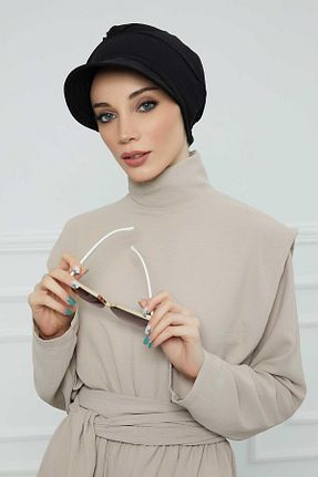 کلاه شنای حجاب مشکی زنانه Aisha