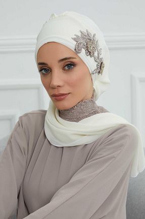 شال بژ زنانه شیفون Aisha